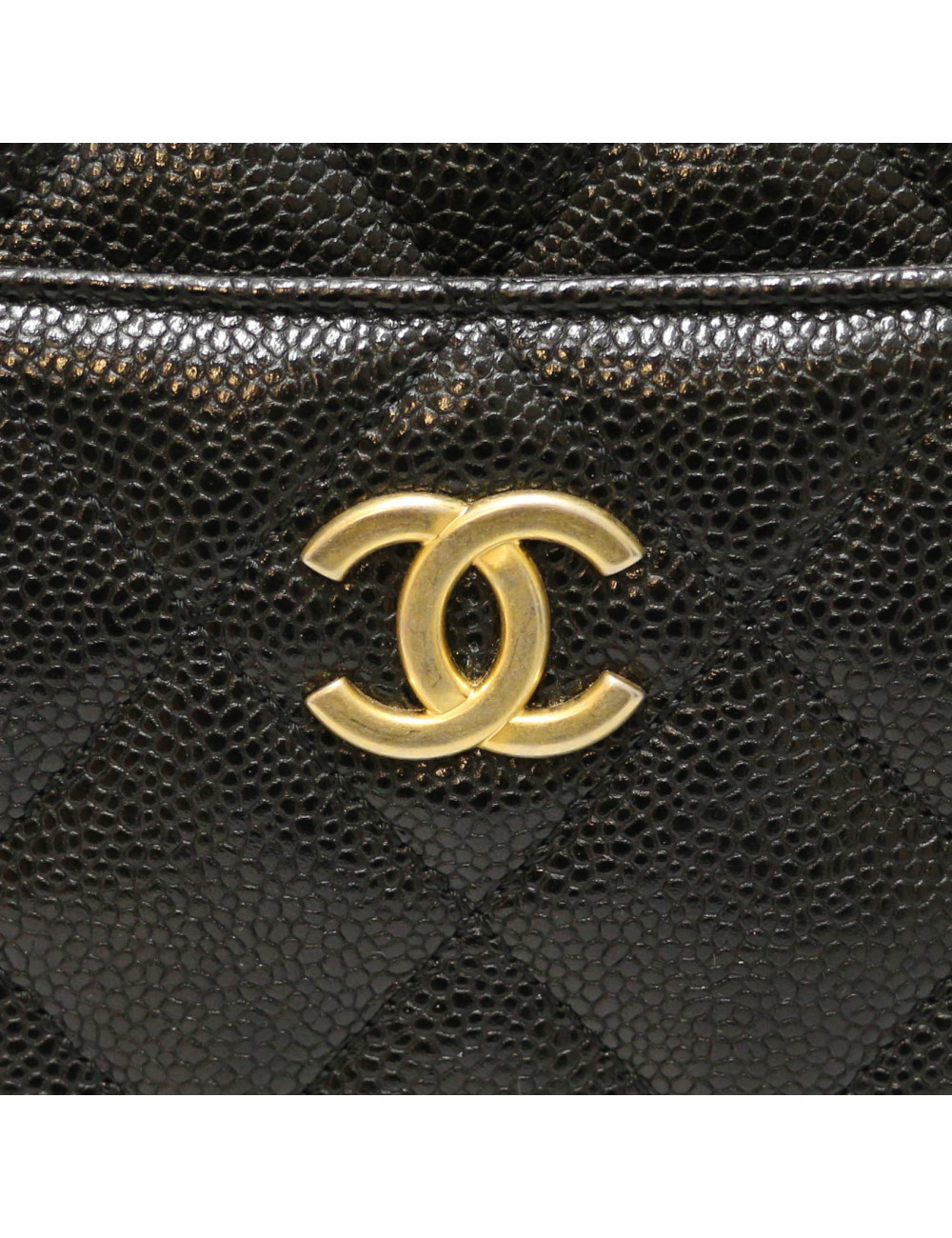 Sac CHANEL cuir caviar noir