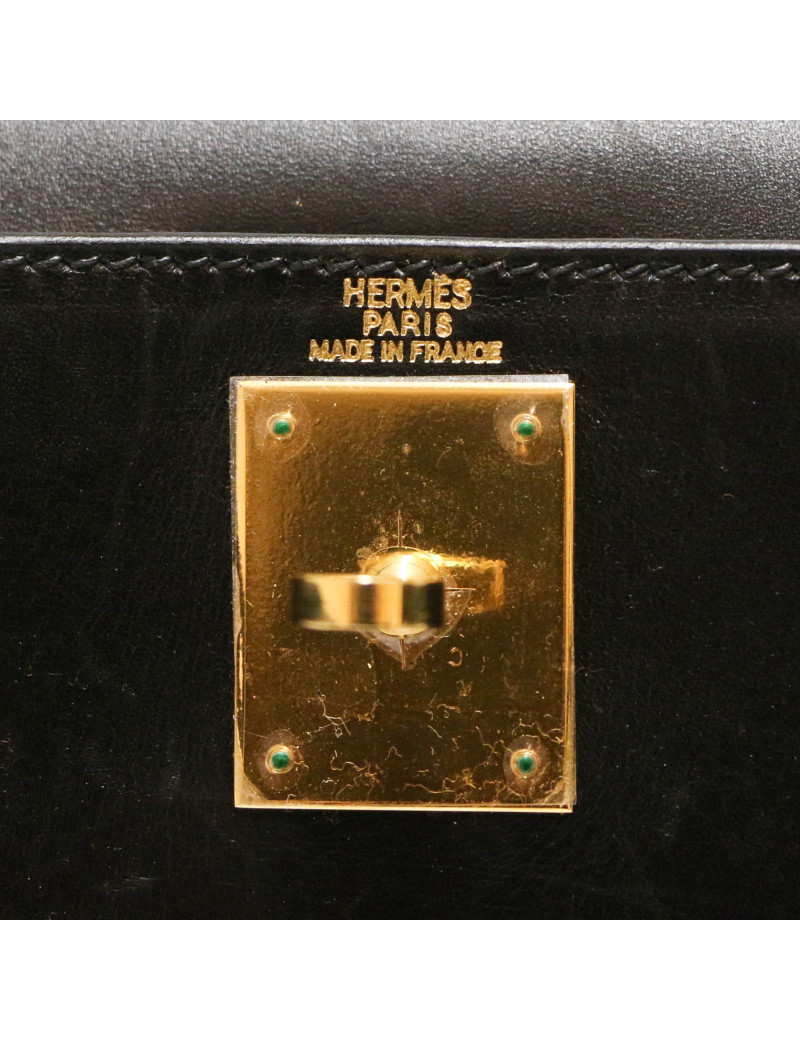 Sac HERMES Kelly II 28 cuir box
