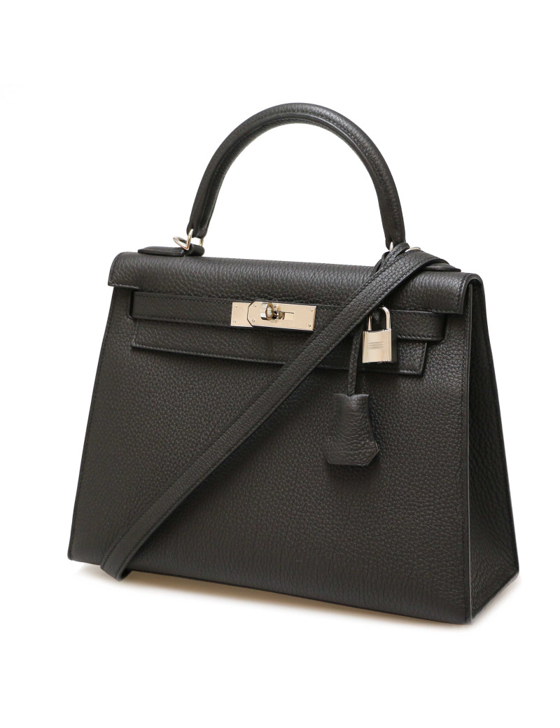 Sac HERMES Kelly II 28 togo noir