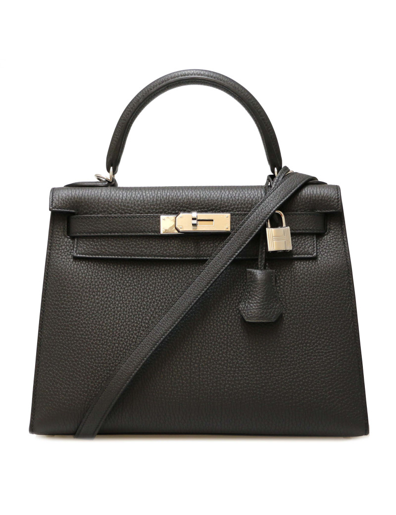 Sac HERMES Kelly II 28 togo noir