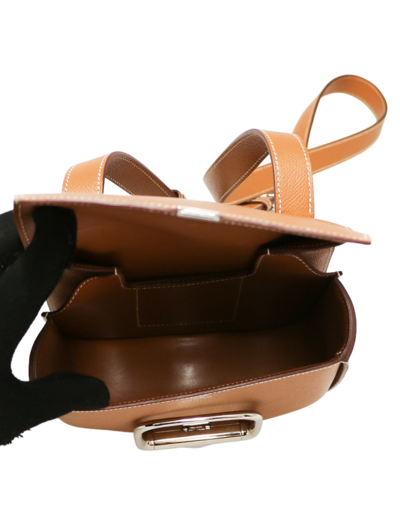 HERMES Della Cavalleria bag in gold epsom