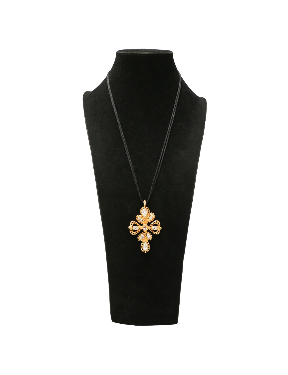 Collier CHRISTIAN LACROIX croix strass