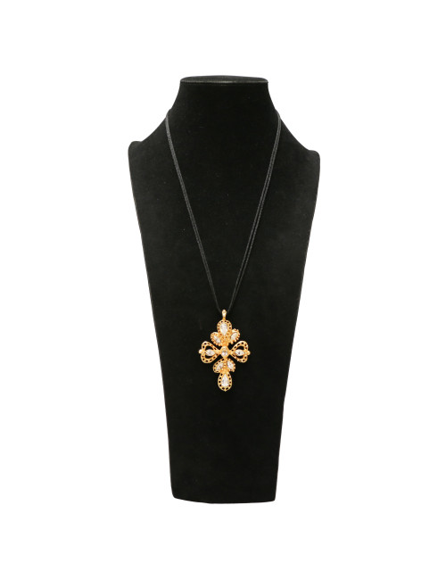 Collier CHRISTIAN LACROIX croix strass