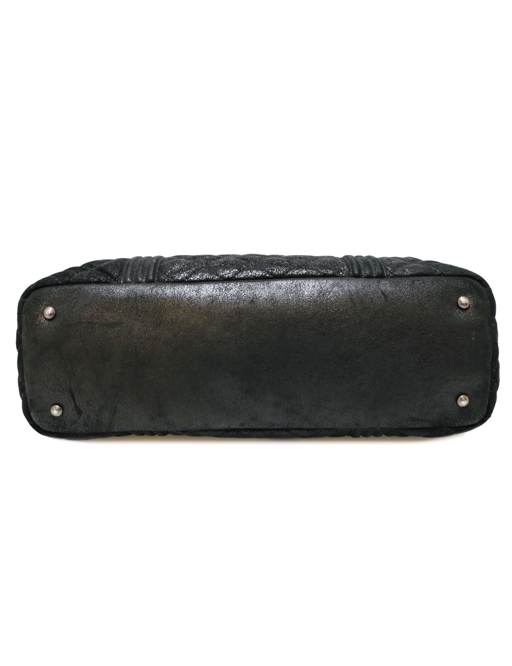 CHANEL iridescent black tote bag