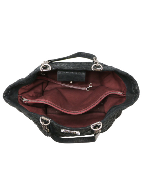 CHANEL iridescent black tote bag