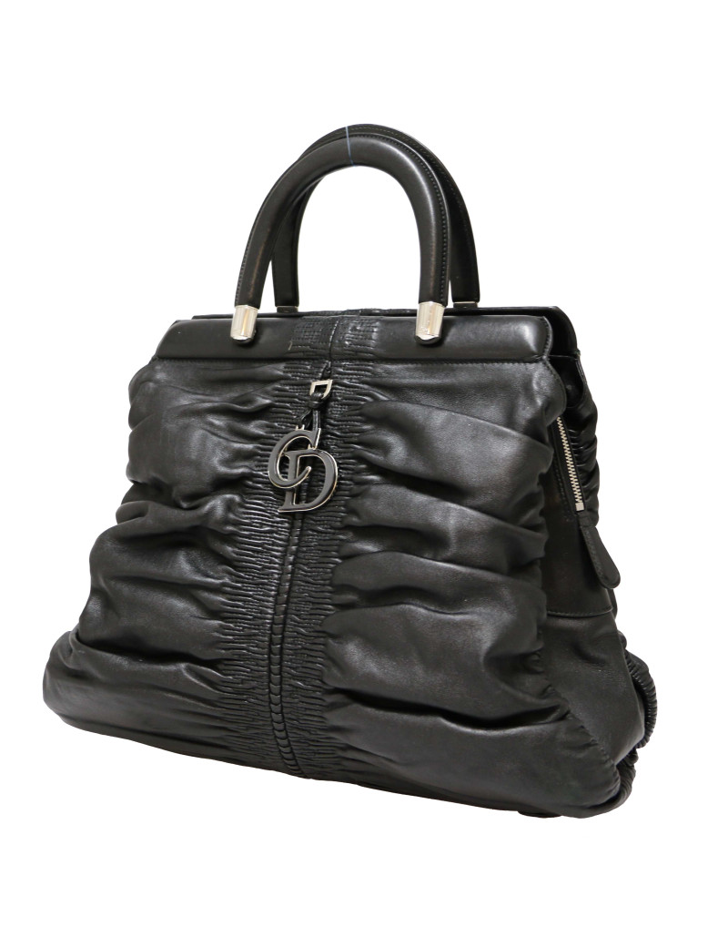 Sac CHRISTIAN cuir lisse noir