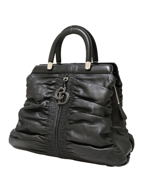 Sac CHRISTIAN cuir lisse noir