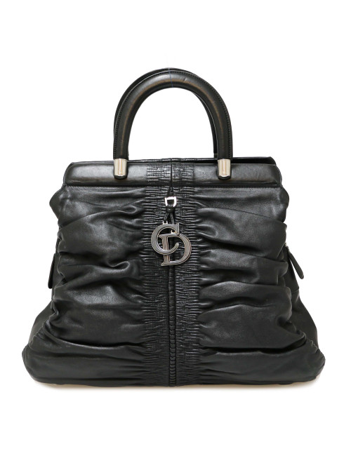 Sac CHRISTIAN cuir lisse noir