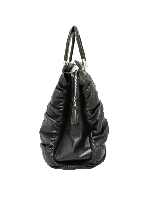 Sac CHRISTIAN cuir lisse noir