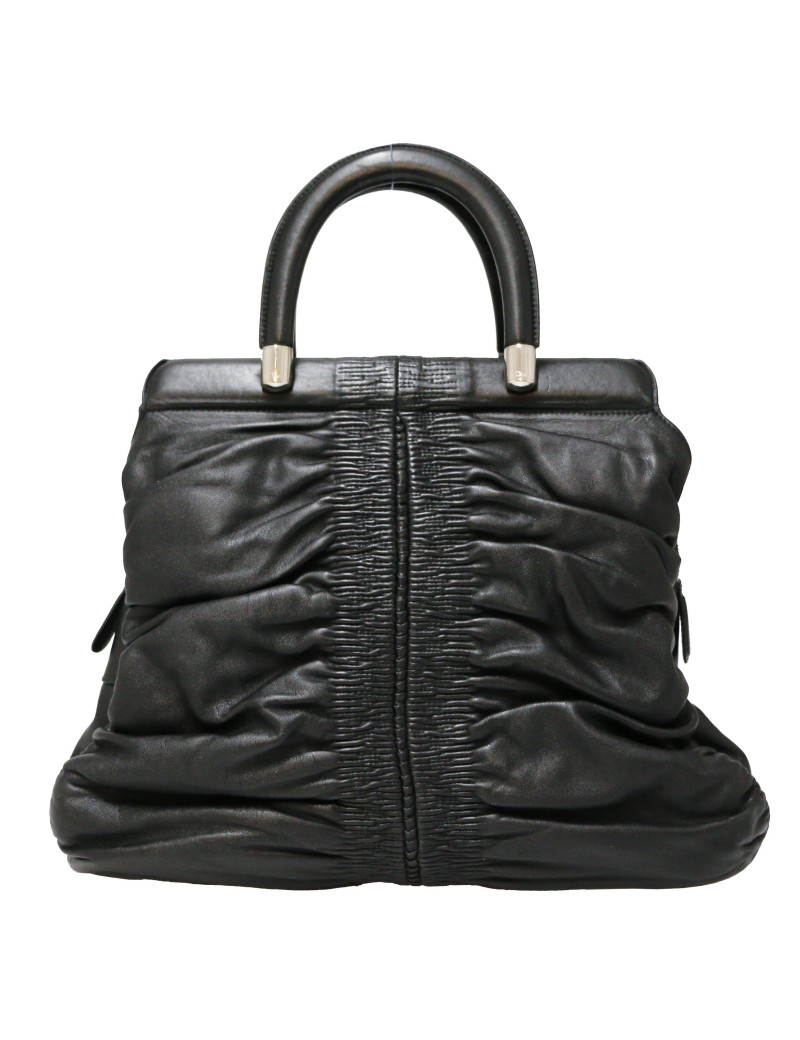 Sac CHRISTIAN cuir lisse noir