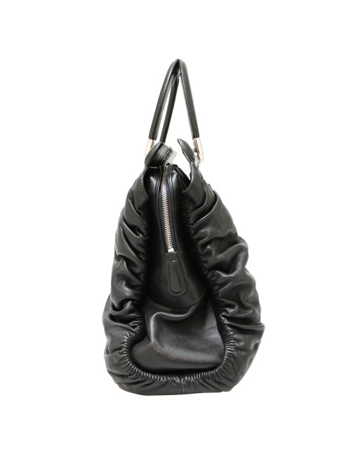 Sac CHRISTIAN cuir lisse noir