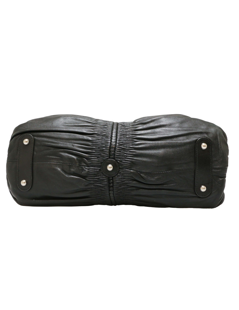 Sac CHRISTIAN cuir lisse noir