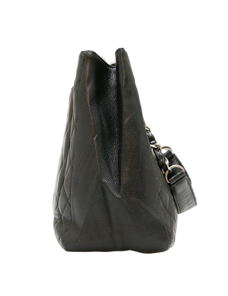 Cabas CHANEL cuir caviar noir