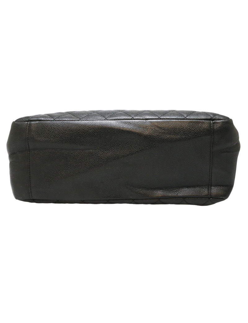 Cabas CHANEL cuir caviar noir