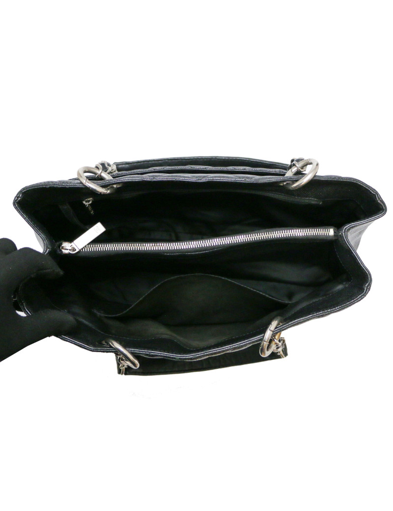 Cabas CHANEL cuir caviar noir
