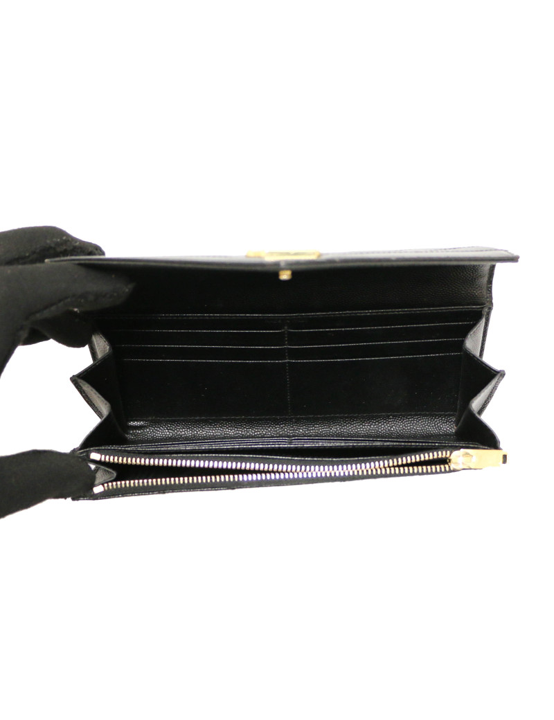 YSL SAINT LAURENT black wallet