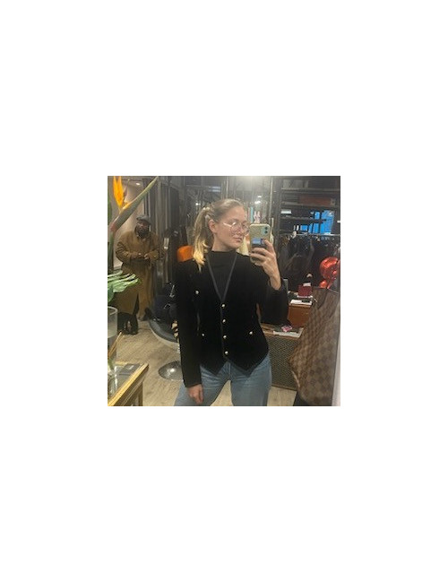 Veste T36 YSL YVES SAINT LAURENT velours noir