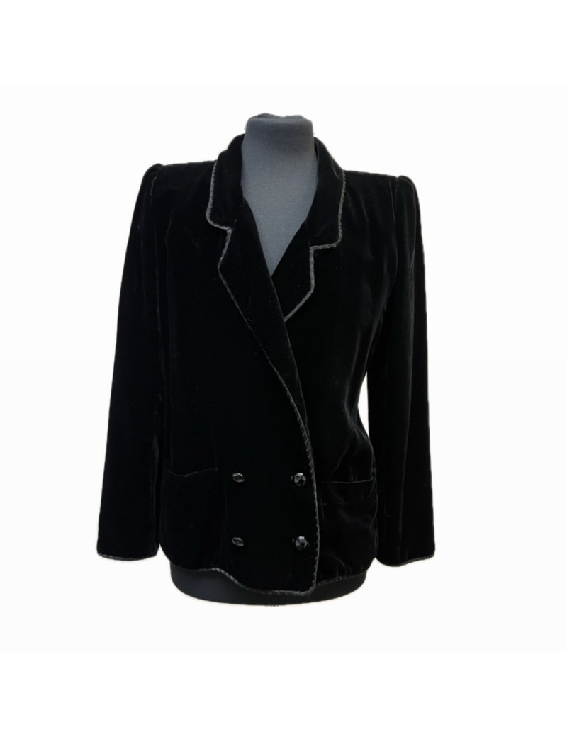 Veste T36 UNGARO velours noir