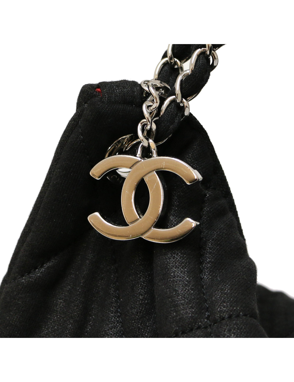 Sac CHANEL toile noir L A 