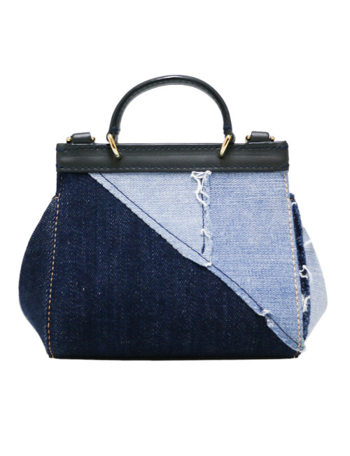 Mini sac DOLCE & GABBANA Sicily denim
