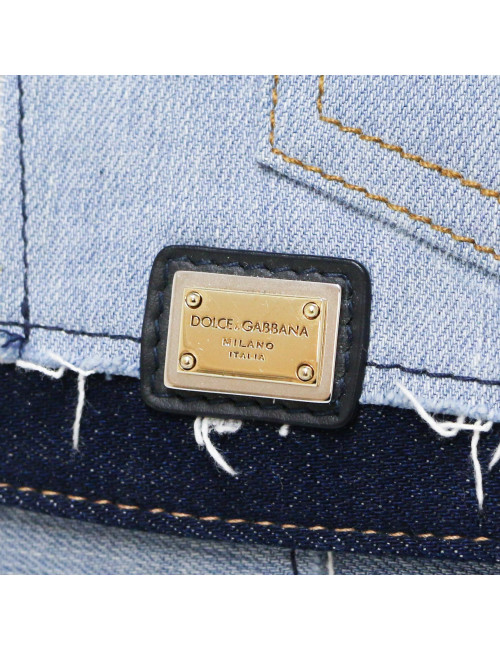 Mini sac DOLCE & GABBANA Sicily denim