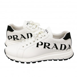 Sneakers PRADA Soft cuir blanc T8.5