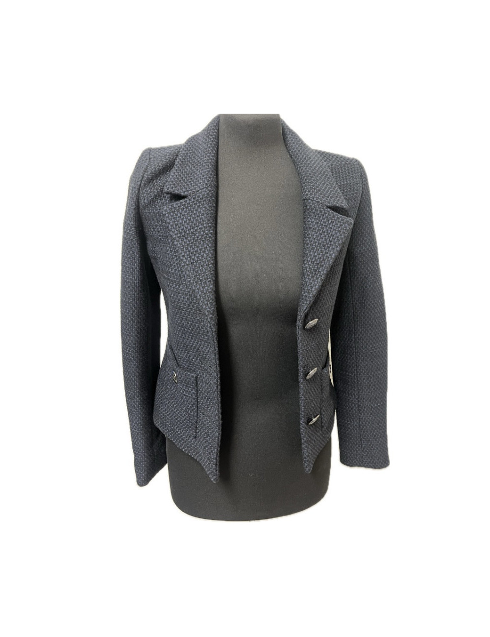 Veste CHANEL bleue T34