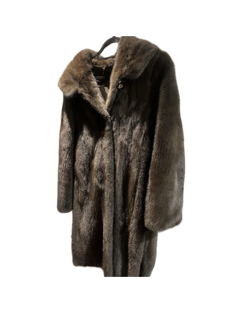 Manteau vison marron