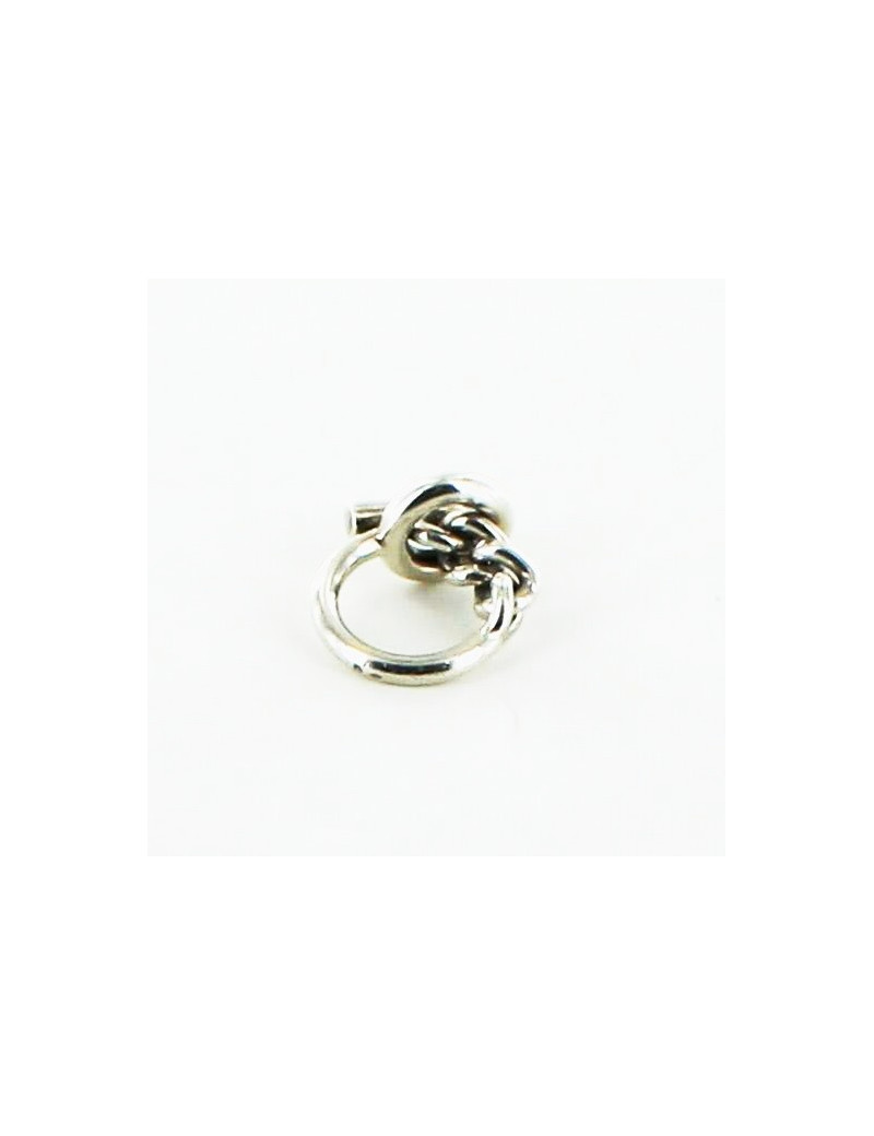 Bague "Croisette" HERMES argent t51
