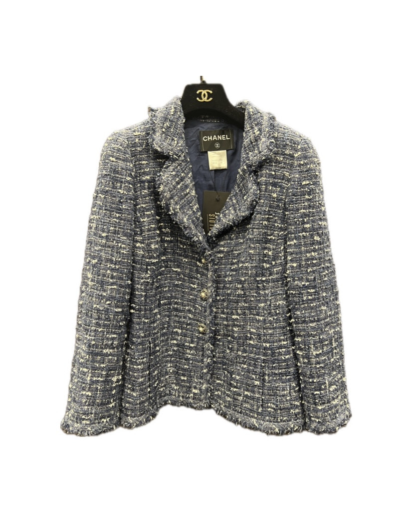Veste bleue CHANEL T40