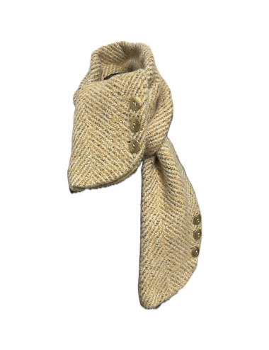 Veste T 40 CHANEL fils d'or écharpe 2