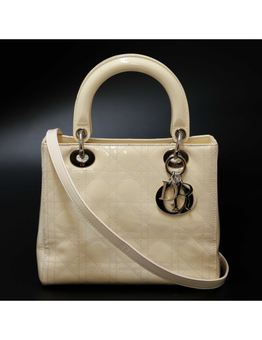 Sac Lady DIOR cuir verni