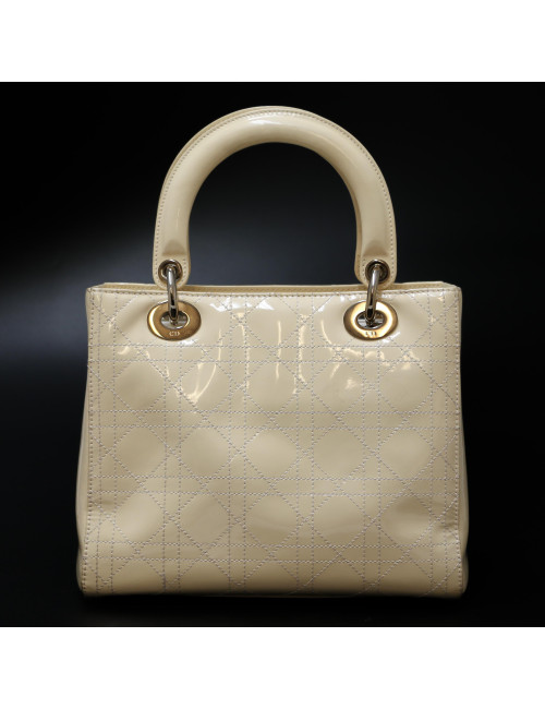 Sac Lady DIOR cuir verni