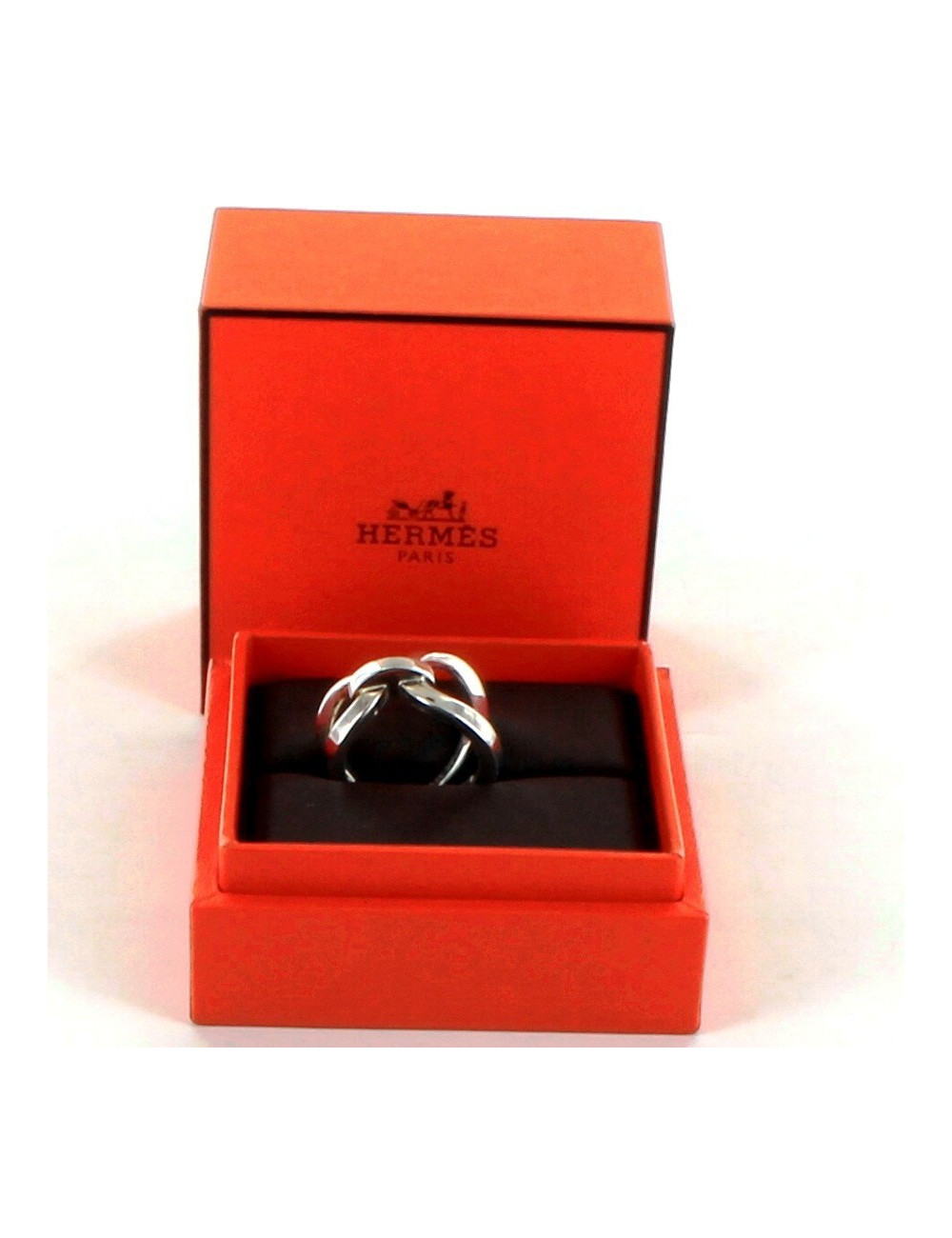 bague HERMES  argent  t 54