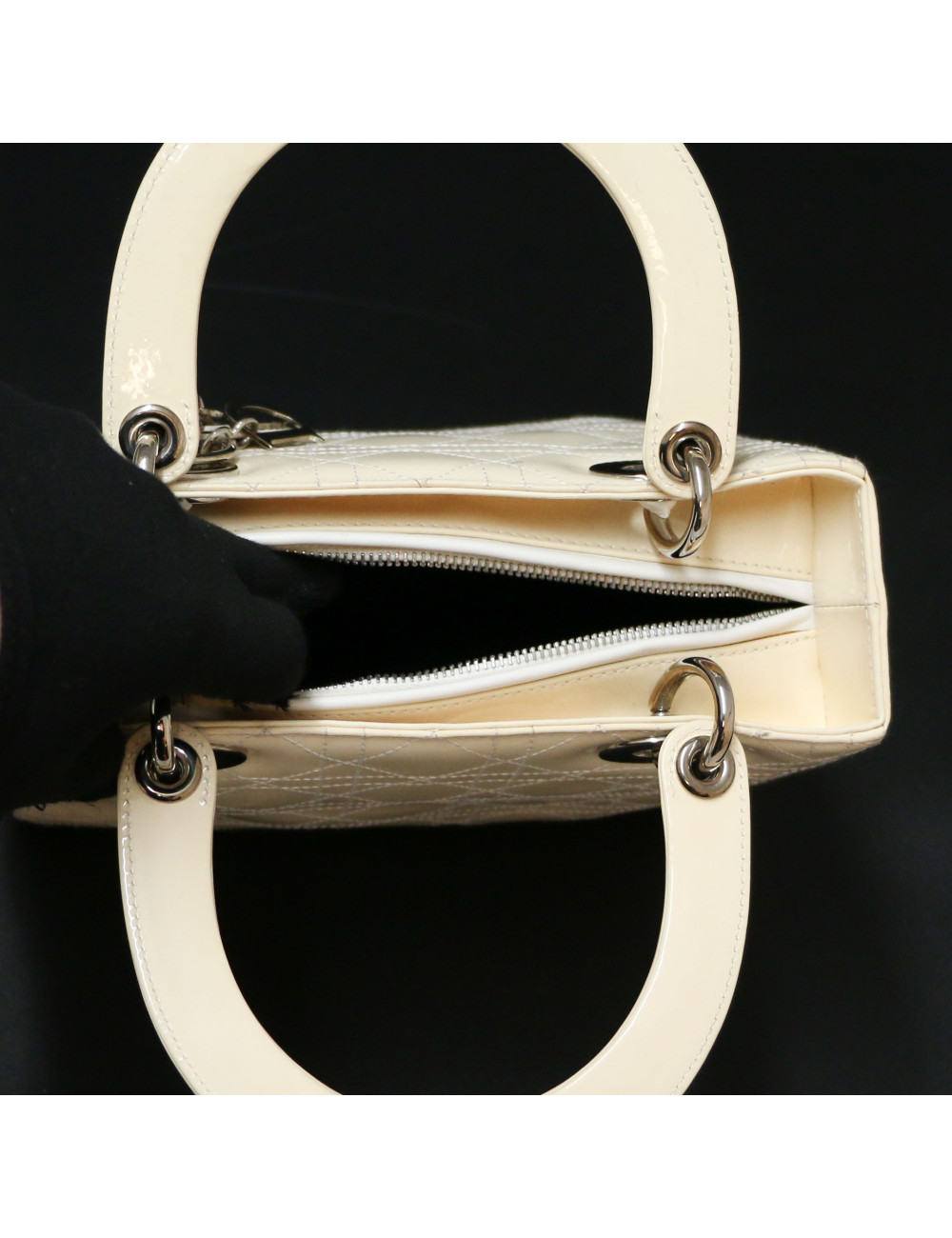 Sac Lady DIOR cuir verni