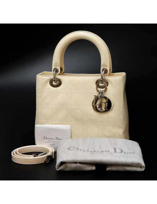 Sac Lady DIOR cuir verni