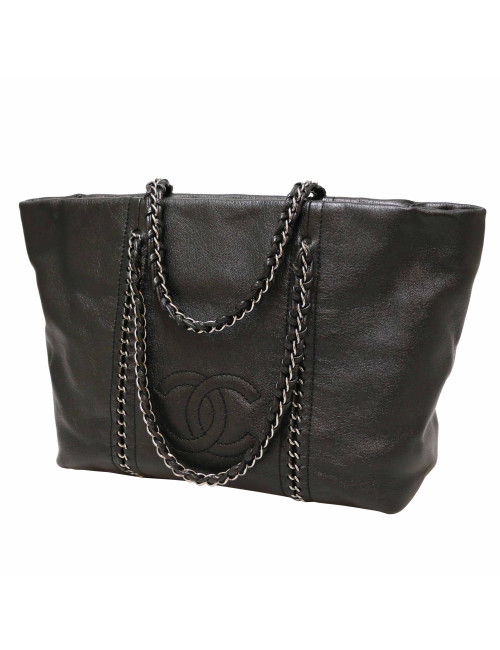 Petit cabas CHANEL cuir souple