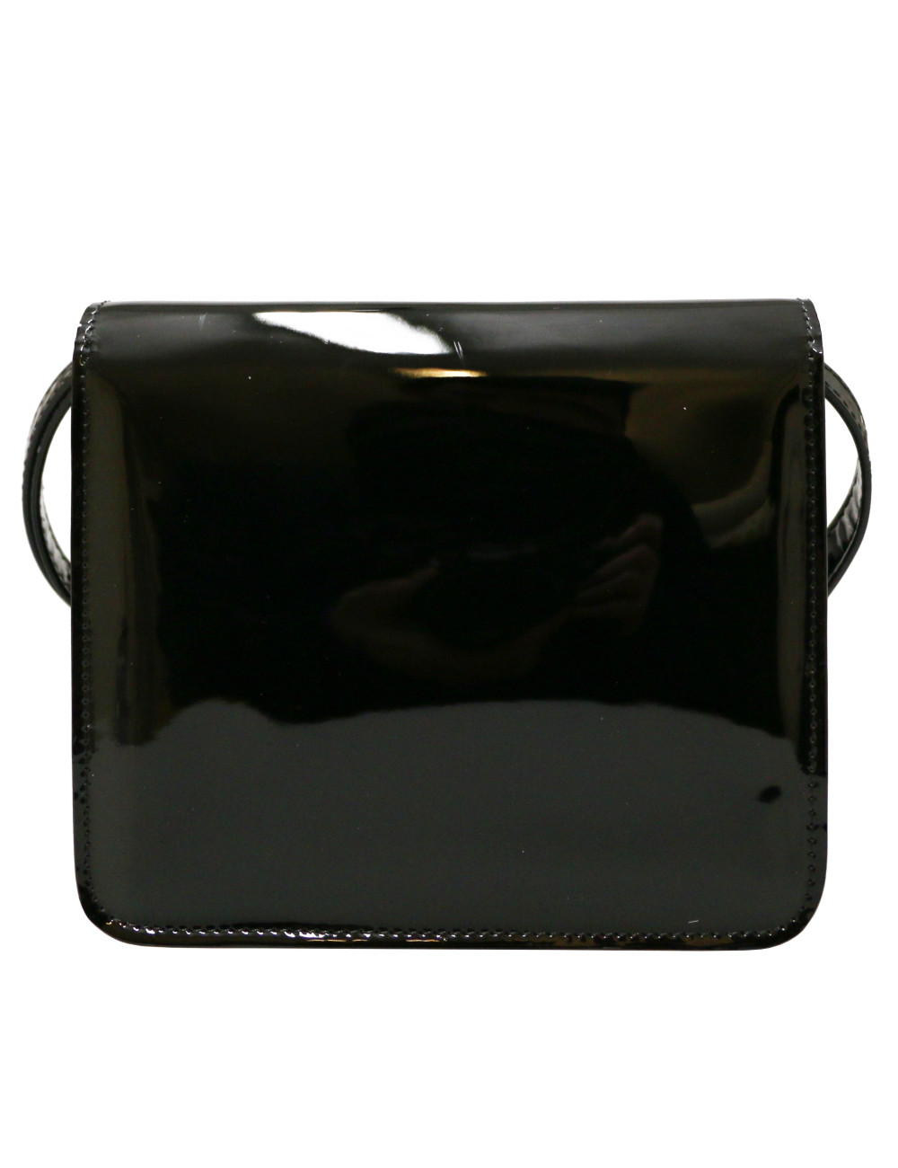 Mini sac du soir FENDI verni noir