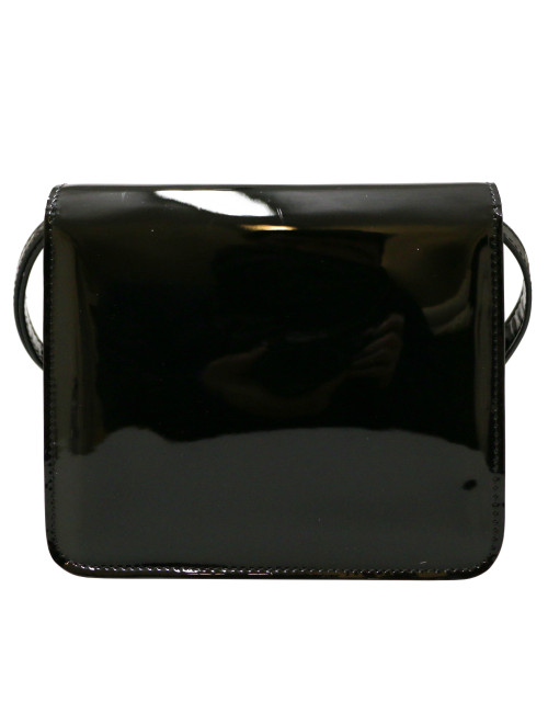 Mini sac du soir FENDI verni noir