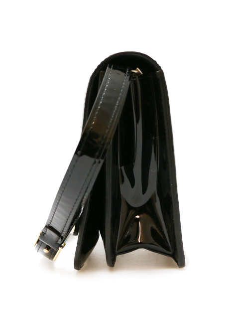 Mini sac du soir FENDI verni noir