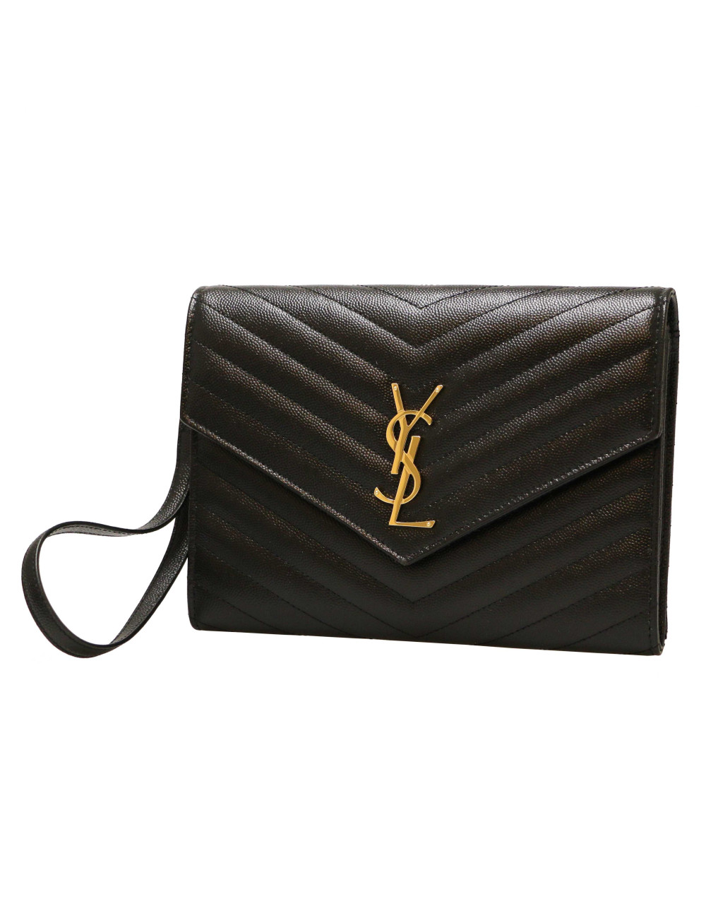 Pochette Cassandre YSL SAINT LAURENT cuir grainé