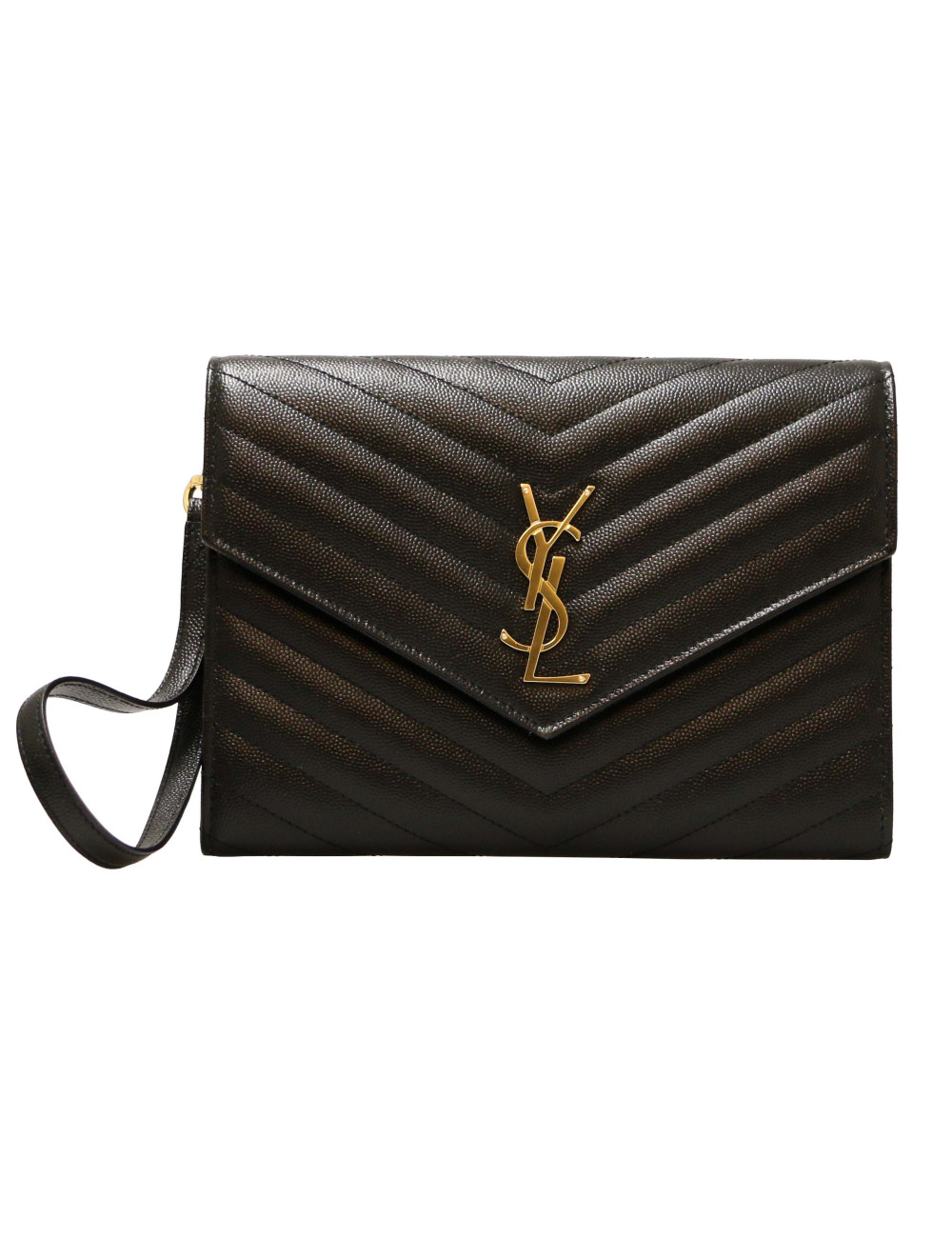 Pochette Cassandre YSL SAINT LAURENT cuir grainé