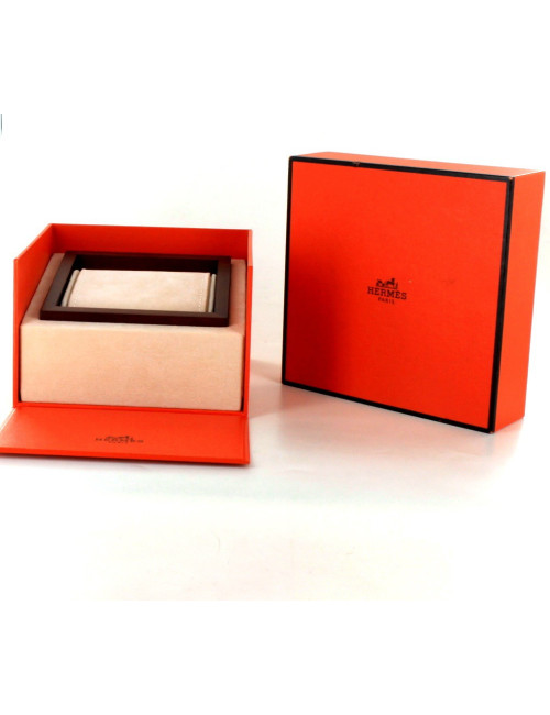 montre heure H HERMES acier mm