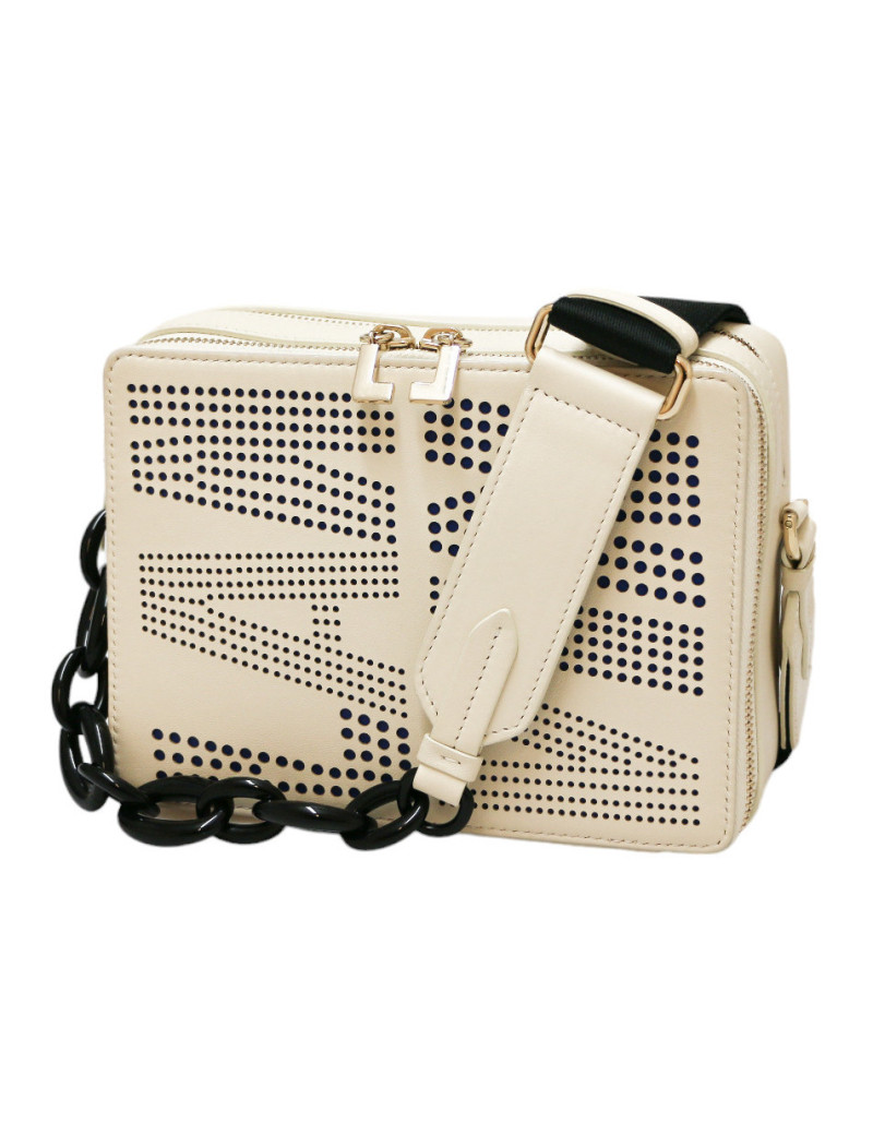 Mini sac LANVIN cuir beige