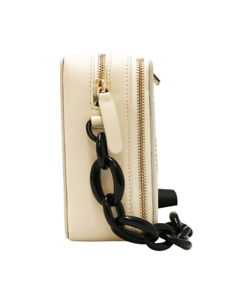 Mini sac LANVIN cuir beige