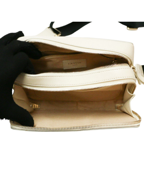Mini sac LANVIN cuir beige