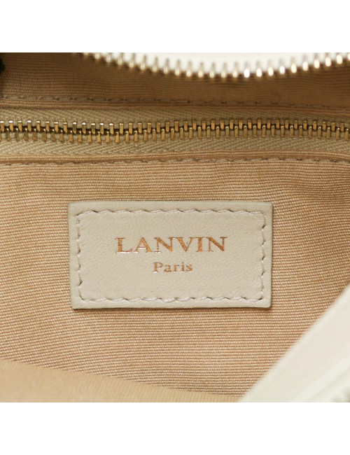 Mini sac LANVIN cuir beige