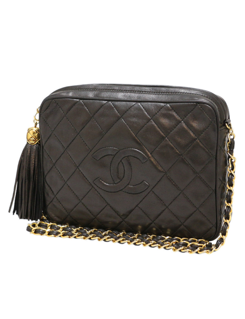 SAc vintage Camera CHANEL pompon