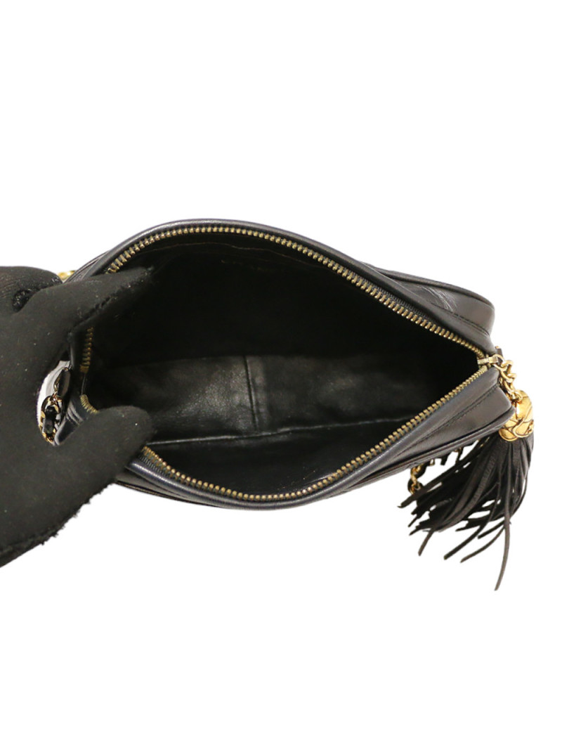 SAc vintage Camera CHANEL pompon