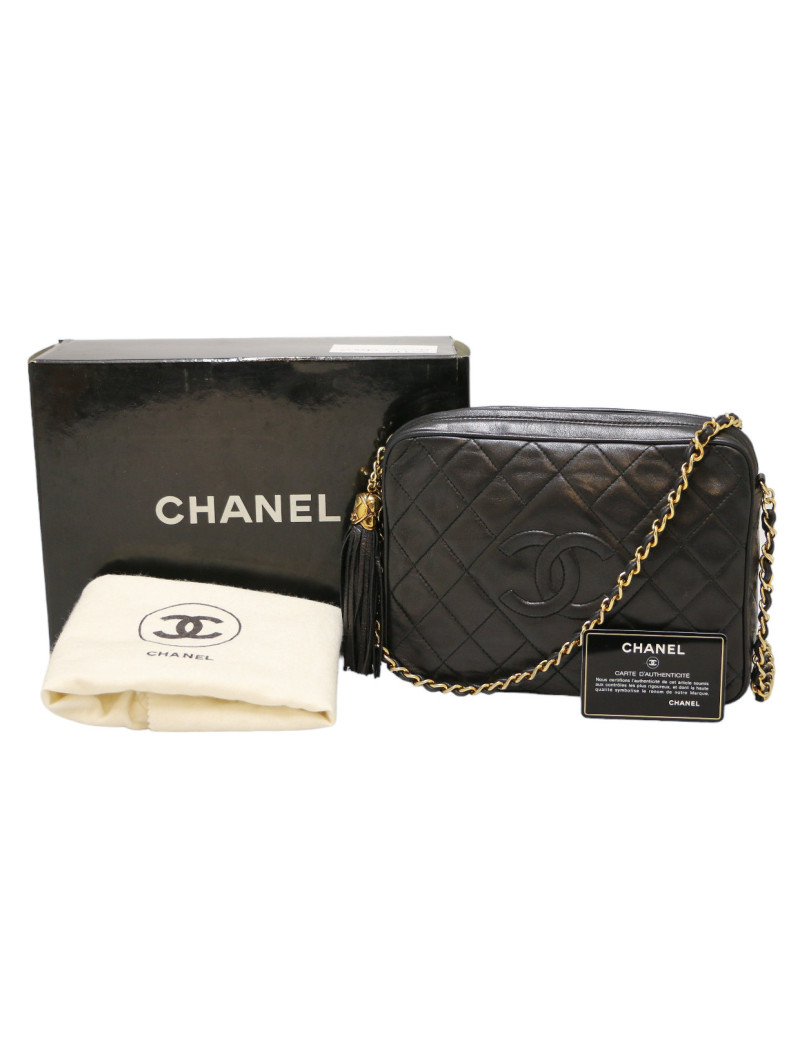 SAc vintage Camera CHANEL pompon